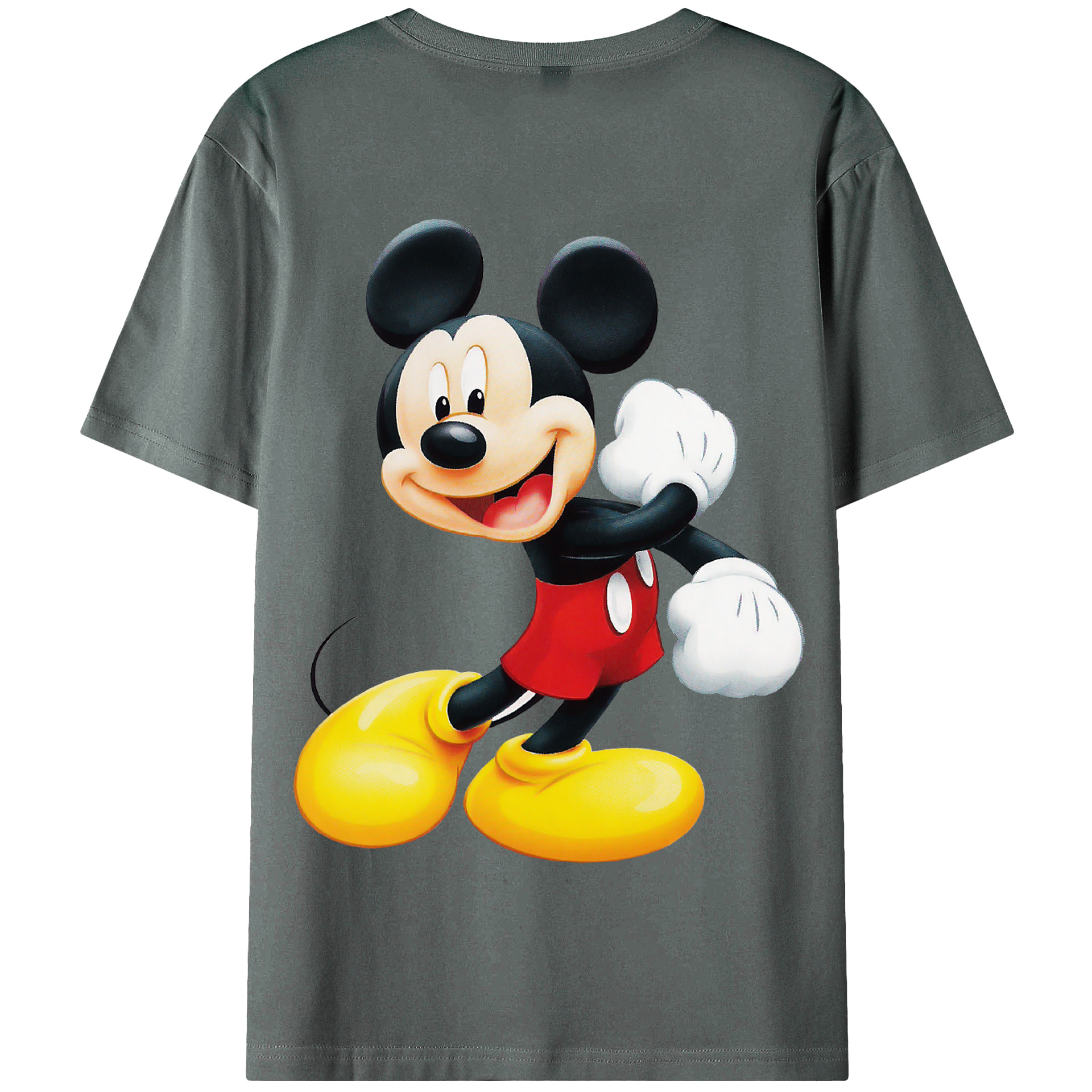（画像用） ミッキーマウス Mickey Mouse 綿100％半袖Tシャツ（背面プリント）